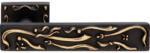LINEA CALI Frida matt bronz négyzetrozettás kilincsgarnitúra 1700 RB 007 BM (LC-K394-BM)