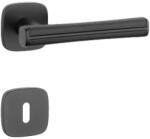 APRILE DAVIDIA Négyzetrozettás QR SLIM 7MM BK/ Fekete bőr - Fekete/ Fekete bőr BB (AS-DAVIDIA-QR-7S-BK-BLACK-LEATHER-51)