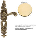 LINEA CALI Barocco aranyozott Pajzsos kilincsgarnitúra 1520 PL OZ (LC-K078-OZ)
