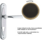 LINEA CALI Elika matt bronz Pajzsos kilincsgarnitúra 990 PL BM (LC-K292-BM)