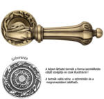 Linea Cali Charme francia króm körrozettás kilincsgarnitúra 1590 RB 113 NF (LC-K176-NF)