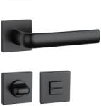 APRILE MELA Négyzetrozettás Q SLIM 7MM BK - Fekete WC (AS-MELA-Q-7S-BK-58)