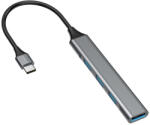 4smarts USB-C USB-A Hub, 1x USB-A 3.0 + 3x USB-A 2.0, asztroszürke (4S456908)