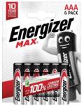 Energizer Max Alkáli Mikro Elem AAA B6 (EMAAAB6)