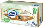 Zewa Softis Natural Soft illatmentes 4 rétegű dobozos Papír zsebkendő 80db (870032)