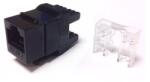 Datacom RJ45 UTP CAT5E, DUAL, SLIM, fekete (4003)
