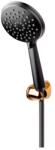FDesign Set de dus FDesign Hotspring cu porter si para 3 functii negru - rose gold (FDSFD2-101-25)