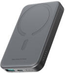 JOYROOM Powerbank Joyroom JR-W020 Mini 5000 mAh USB-A USB-C induktív 20 W - fekete + USB-C / USB-C kábel