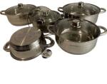 Berghome Line BL-1462 indukciós 10 részes rozsdamentes edénykészlet (2.5L, 3.4L, 4.5L, 6L, 7.5L), (KRK09)