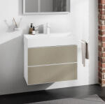 Hansgrohe Xevolos E 2 fiókos mosdószekrény 78x47, 5 cm, matt fehér / texturált bronz 54178390 (54178390)