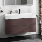 Hansgrohe Xevolos E 2 fiókos mosdószekrény 118x47, 5 cm, matt palaszürke / sötét tölgy 54186730 (54186730)