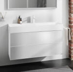 Hansgrohe Xevolos E 2 fiókos mosdószekrény 118x47, 5 cm, matt fehér / metálfehér 54184320 (54184320)