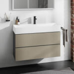 Hansgrohe Xevolos E 2 fiókos mosdószekrény 98x47, 5 cm, matt palaszürke / texturált bronz 54183390 (54183390)