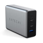 Satechi hálózati gyorstöltő Hub, 2xUSB-C, 1XUSB-A, PD, GaN, 100W, szürke (ST-TC100GM-EU)