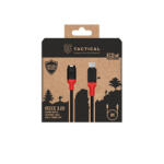 Tactical Recce 3: 20 Garmin USB-C töltőkábel, fekete/piros (57983121214) - phoner
