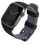 Uniq Linus Airosoft Apple Watch 38/40/41mm szilikon szíj, fekete (UNIQ-41MM-LINUSBLK) - phoner