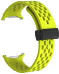 Samsung Galaxy Watch Ultra lyukacsos mágneses szilikon óraszíj, 24mm, neonzöld (CEL-STRAPPWATCH7U-NE) - phoner