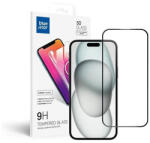  Blue Star Apple iPhone 15/16 Plus 5D teljes kijelzős tempered glass kijelzővédő üvegfólia, fekete - phoner
