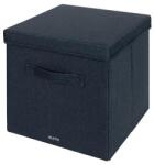 Leitz Doboz, szövet borítású, L méret, LEITZ "Fabric", sötétszürke (E61450089) - tintasziget