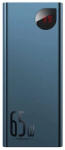 Baseus Adaman 2xUSB-A - USB-C - USB-A power bank, 20000mAh, 65W, QC 4.0, PD, kék (PPIMDA-D03)