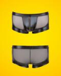 Svenjoyment - Fényes necc boxer, dekoratív cipzárral M