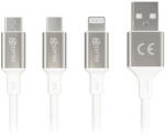 MPS Adatkábel USB-A-tól MicroUSB 2.0-ig / USB-C / Lightning, 1, 2 m (16950)