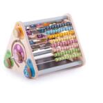Bigjigs Toys - Дървено образователно сметало с букви, цифри и животни (33028_1)