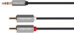 Krüger&Matz Kábelcsatlakozó 3, 5 mm - RCA 2x, 3 m Kruger&Matz Basic