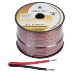 Cabletech Hangszórókábel 2 x 1, 0 mm CU fekete - piros (100 m)