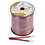 Cabletech Hangszórókábel 2 x 0, 75 mm CU fekete - piros (100 m)