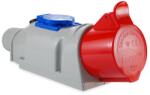 TAREL Kombinált fali aljzat 32A/400V/5P+10A/230V IP44 TAREL