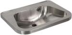 SANELA - Lavoar 560x420 mm, cu preaplin, fără orificiu pentru baterie, din oțel inoxidabil SLUN 26A (SLUN 26A)