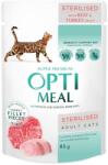 Optimeal Szuper Prémium nedves macskaeledel - Marha- és Pulykafilé zselében(85g)