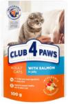 CLUB 4 PAWS Prémium Felnőtt Macska Alutasak-Lazac szószban 100g