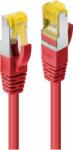 Lindy 47295 S/FTP CAT6a RJ45 Patch kábel 3m - Piros (47295)