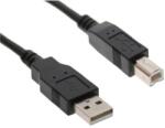VCOM Кабел VCom - CU201-B, USB-A/USB-B, 3 m, черен (CU201-B-3m)