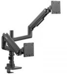 SpeaKa Professional SP-MM-980 2 részes Monitor tartó 43, 2 cm (17) - 124, 5 cm (49) Fekete Állítható magasságú, Dönthető + forgatható