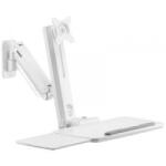 SpeaKa Professional SP-MM-950 1 részes Monitor fali tartó 43, 2 cm (17) - 88, 9 cm (35) Fehér Állítható magasságú, Csuklóval mozgatható,