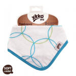  Xkko nyálkendő patentos bambusz kék körök BMBBND015