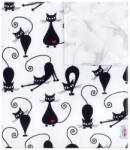  New Baby pelenkázó alátét flanell fehér fekete cica