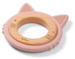  BabyOno rágóka - fa/szilikon cica 1076/02 - babycenter-online