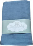 Soffi Baby Baby takaró muszlin dupla petrol 70x90cm - babycenter-online