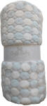 Soffi Baby Baby takaró plüss dupla Mozaik Kék 75x100cm - babycenter-online