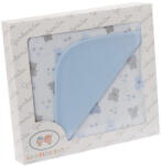 Gamberritos takaró pamut 80x80cm maci printed kék 10505 - babycenter-online