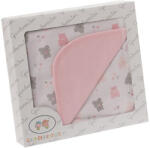 Gamberritos takaró pamut 80x80cm maci printed rózsaszín 10505 - babycenter-online