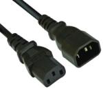 VCOM Захранващ кабел VCom CE001, от IEC320 C14(м) към IEC320 C13(ж), 1.8m, черен (CE001)
