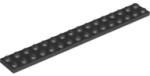 LEGO® 4282c11 - LEGO fekete lap 2 x 16 méretű (4282c11)