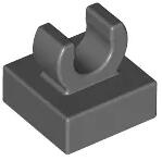 LEGO® 15712c85 - LEGO sötétszürke csempe 1 x 1 méretű klipsszel, lekerekített sarkokkal (15712c85)