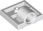 LEGO® 10247c1 - LEGO fehér lap pin csatlakozóval, 2 x 2 méretű (10247c1)