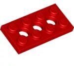 LEGO® 3709bc5 - LEGO piros technic lap 2 x 4 méretű 3 lyukkal (3709bc5)